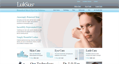 Desktop Screenshot of luksuscosmetics.com