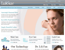 Tablet Screenshot of luksuscosmetics.com